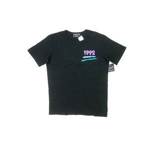 MONOGRAM Mens Black Lightweight, Graphic Classic Fit T-Shirt L